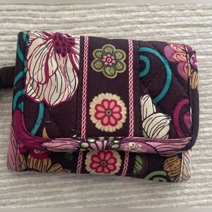 NWOT Vera Bradley Wallet 
•Mod Floral Pink Brown
•Retired Tri Fold